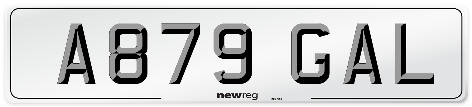 A879 GAL Number Plate from New Reg
